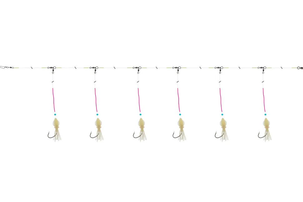 Daiwa GrandW. Rotbarsch-Vorfach Circle 5/0 Weiß