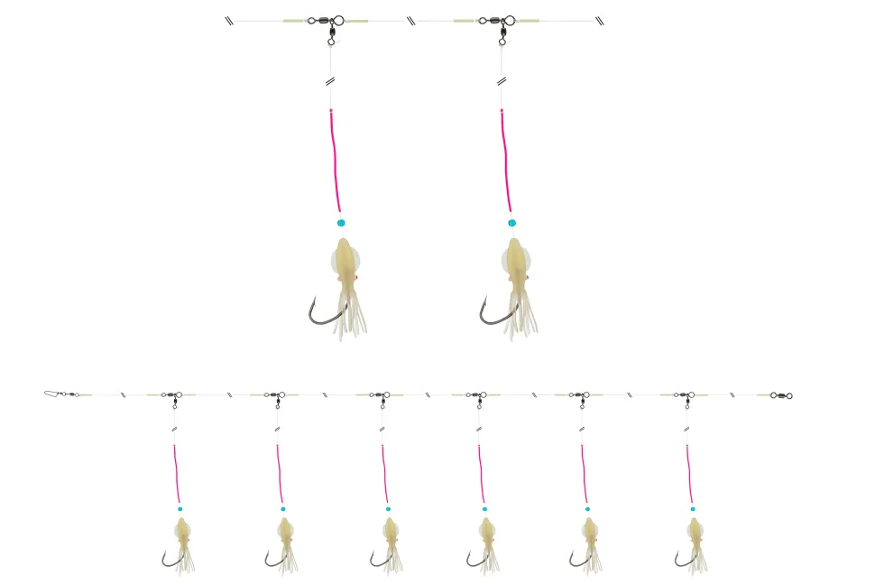 Daiwa GrandW. Rotbarsch-Vorfach Circle 5/0 Weiß