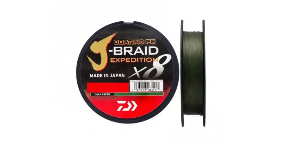 Daiwa J-Braid Exped. X8E 150m Dark Green 0,13mm 8,4kg