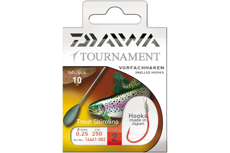 Daiwa Tournament Sbirolinohaken #4 250cm 0,23mm