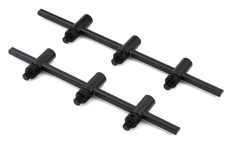 FOX Carp Black Label Slim Adjustable 3 Rod Buzz Bars 220-250mm