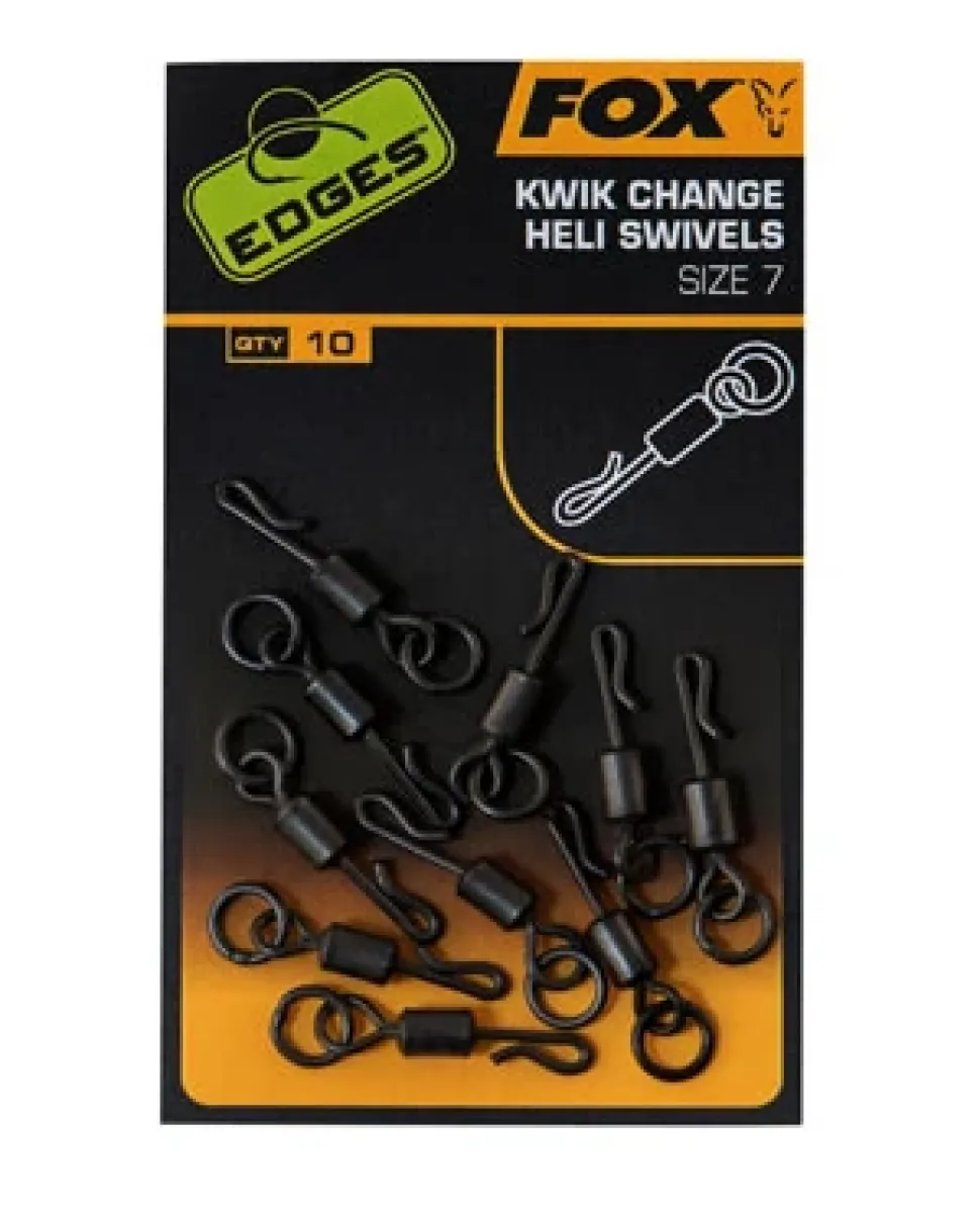 FOX Carp EDGES Kwik Change Heli Swivels #7