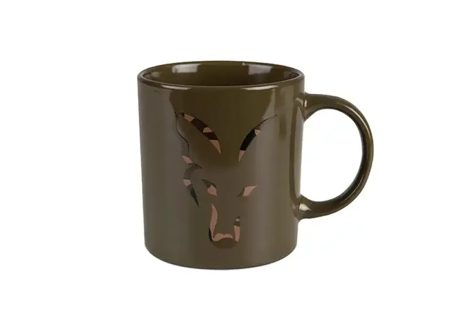 FOX Carp Head Ceramic Mug Green Camo