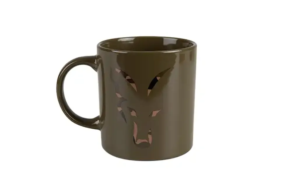 FOX Carp Head Ceramic Mug Green Camo