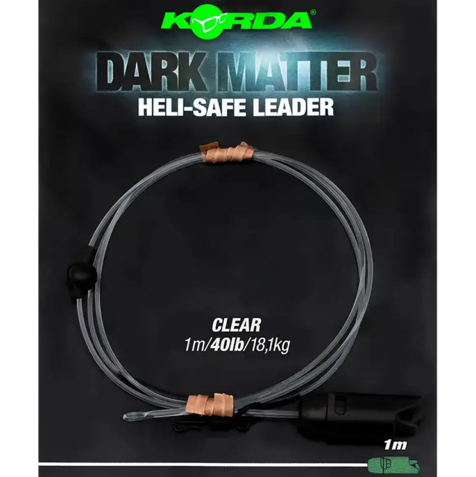 Korda Dark Matter Leader Heli Safe 100cm 40lb Weed
