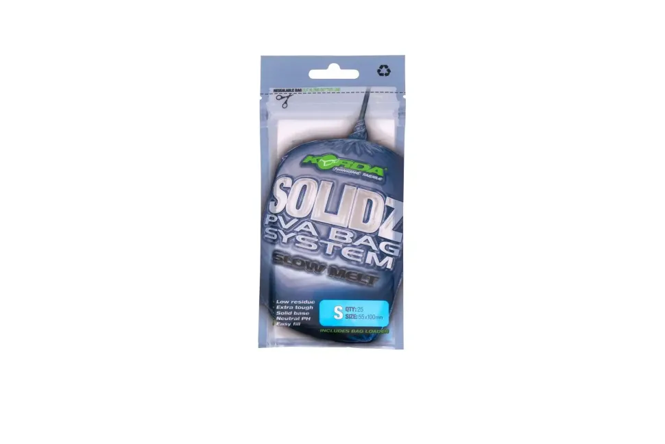 Korda Solidz Slow Melt PVA Bags #L