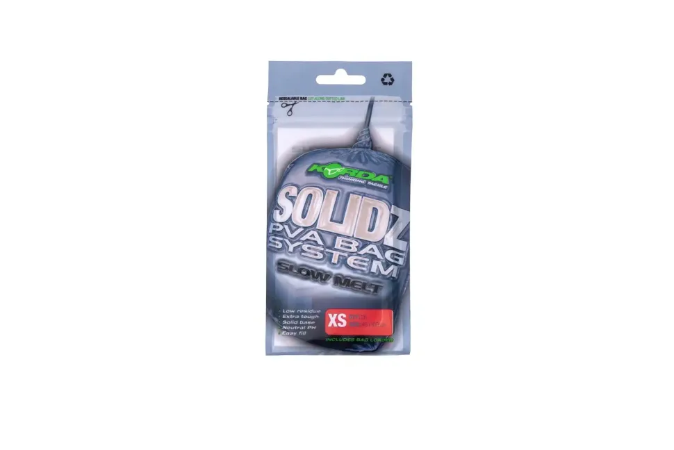 Korda Solidz Slow Melt PVA Bags #L