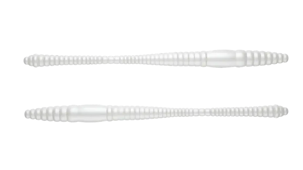 Libra Lures Dying Worm 70 Cheese 7cm 001 - white