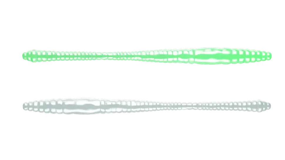 Libra Lures Dying Worm 70 Cheese 7cm 001 - white