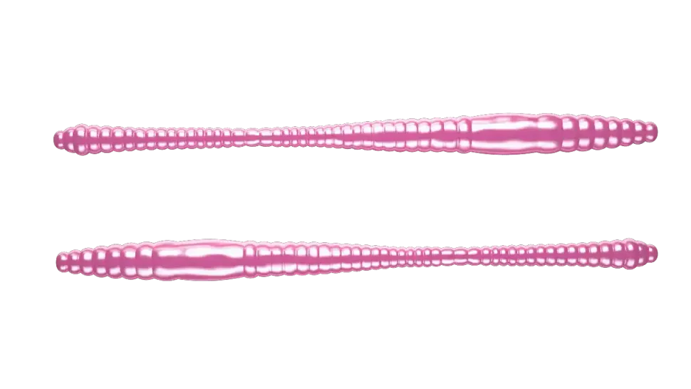 Libra Lures Dying Worm 70 Cheese 7cm 001 - white