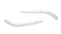 Libra Lures Fatty D'Worm 65 Cheese 6,5cm 001 - white