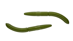 Libra Lures Fatty D'Worm 65 Cheese 6,5cm 001 - white