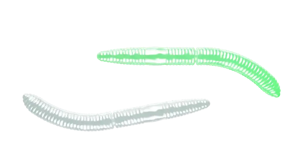 Libra Lures Fatty D'Worm 65 Cheese 6,5cm 001 - white
