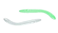 Libra Lures Fatty D'Worm Tournament 55 Cheese 5,5cm 000 - glow uv green