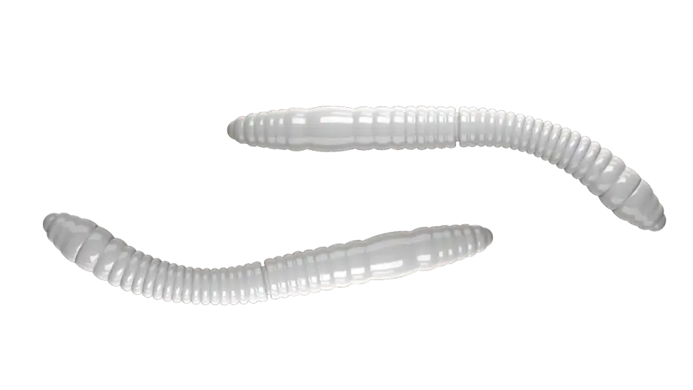 Libra Lures Fatty D'Worm Tournament 55 Cheese 5,5cm 000 - glow uv green