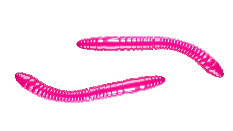 Libra Lures Fatty D'Worm Tournament 55 Cheese 5,5cm 000 - glow uv green