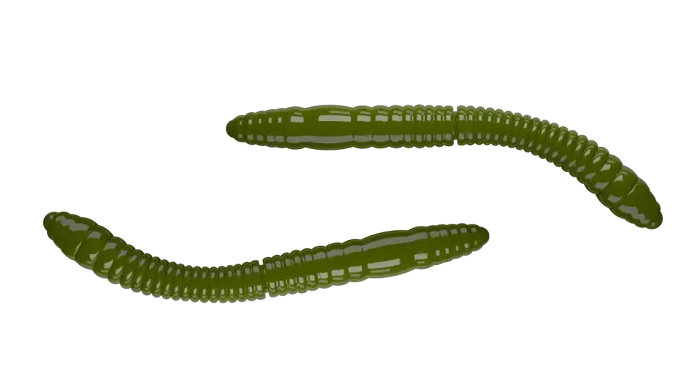 Libra Lures Fatty D'Worm Tournament 55 Cheese 5,5cm 000 - glow uv green