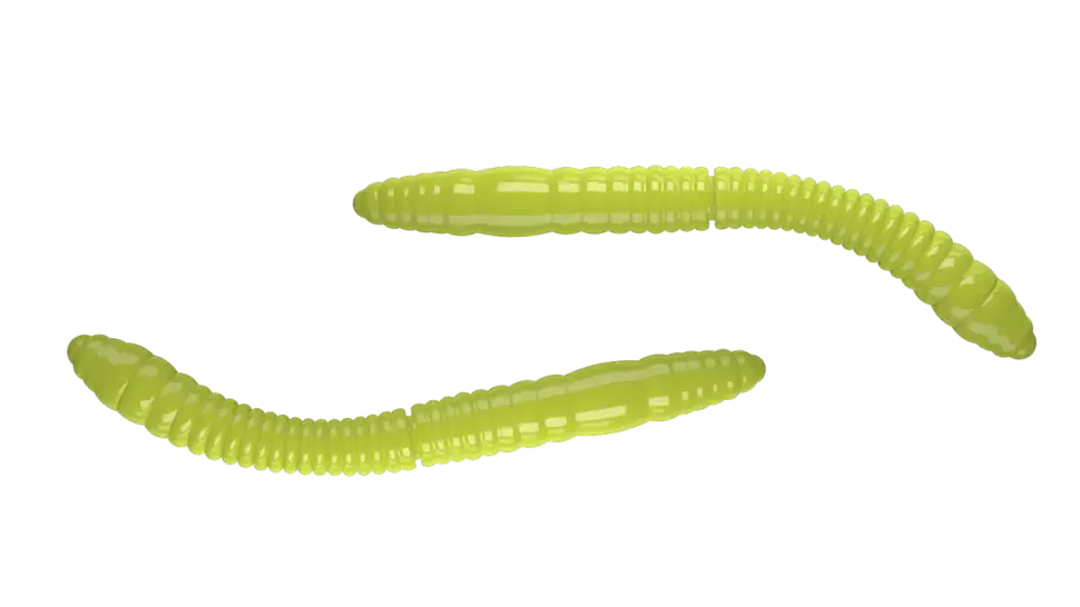Libra Lures Fatty D'Worm Tournament 55 Cheese 5,5cm 000 - glow uv green