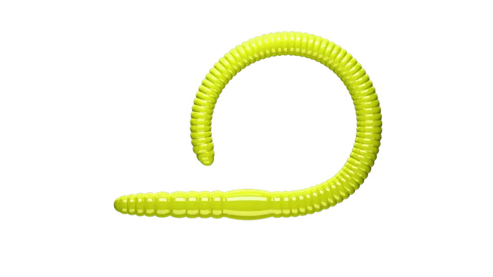 Libra Lures Flex Worm 95 Cheese 9,5cm 000 - glow uv green