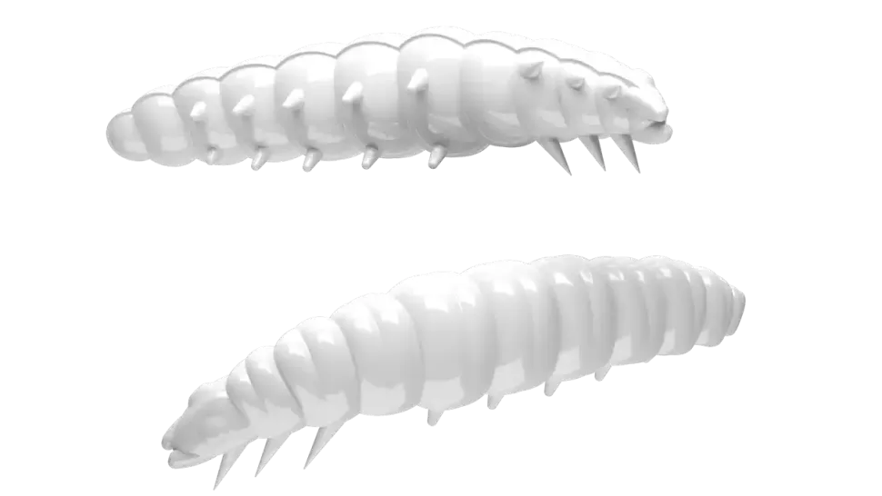 Libra Lures Larva 45 Cheese 4,5cm 001 - white