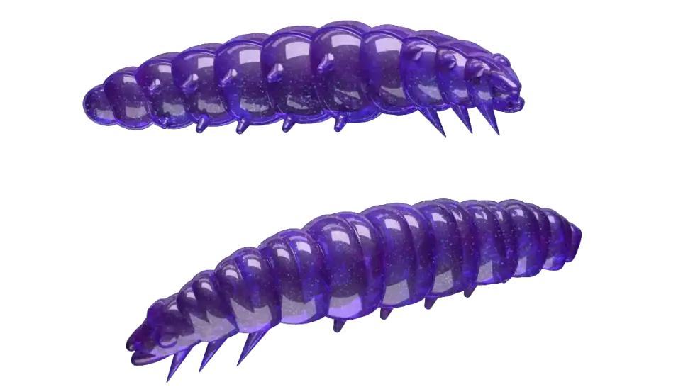 Libra Lures Larva 30 Knoblauch 3cm 001 - white