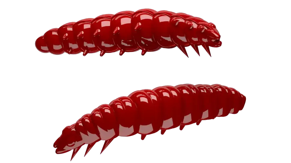 Libra Lures Larva 30 Knoblauch 3cm 001 - white