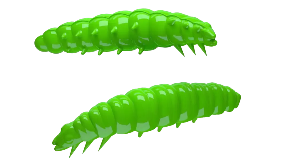 Libra Lures Larva 30 Knoblauch 3cm 001 - white