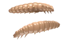 Libra Lures Larva 30 Knoblauch 3cm 001 - white