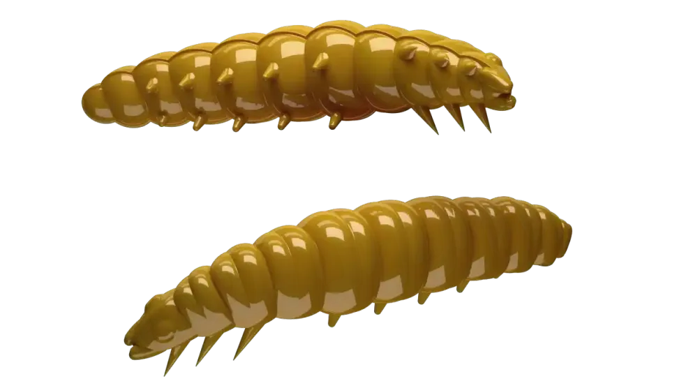 Libra Lures Larva 30 Knoblauch 3cm 001 - white