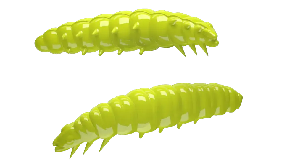 Libra Lures Larva 30 Knoblauch 3cm 001 - white