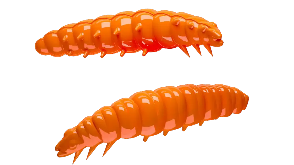 Libra Lures Larva 30 Knoblauch 3cm 001 - white