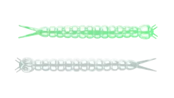 Libra Lures Slight Worm 38 Cheese 3,8cm 001 - white