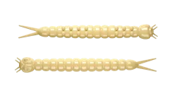 Libra Lures Slight Worm 38 Cheese 3,8cm 001 - white