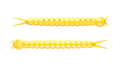 Libra Lures Slight Worm 38 Cheese 3,8cm 001 - white