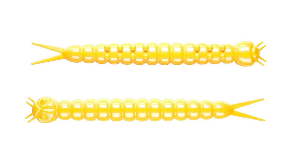 Libra Lures Slight Worm 38 Cheese 3,8cm 001 - white