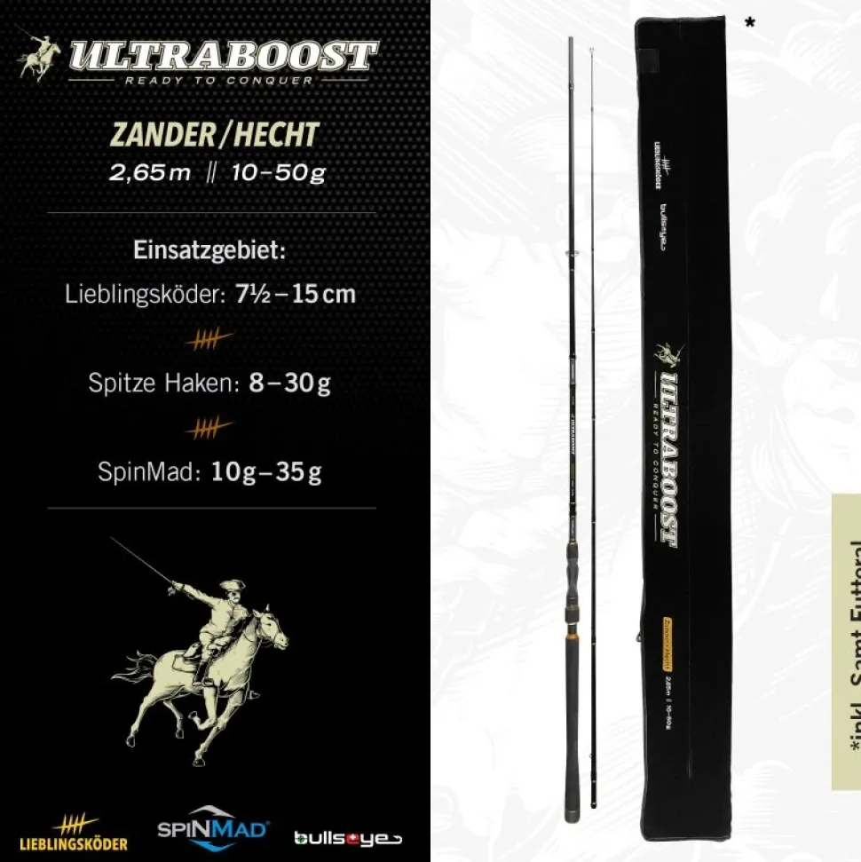 Lieblingsköder Bullseye Ultraboost Zander+Hecht 2,65m 10-50g