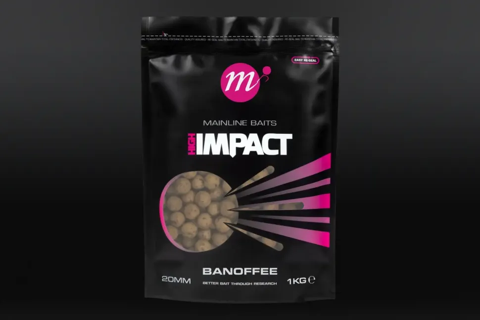 Mainline HI Impact Boilies Banoffee 20mm