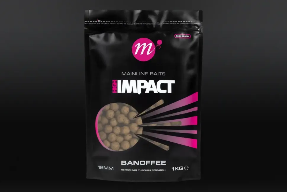 Mainline HI Impact Boilies Banoffee 15mm