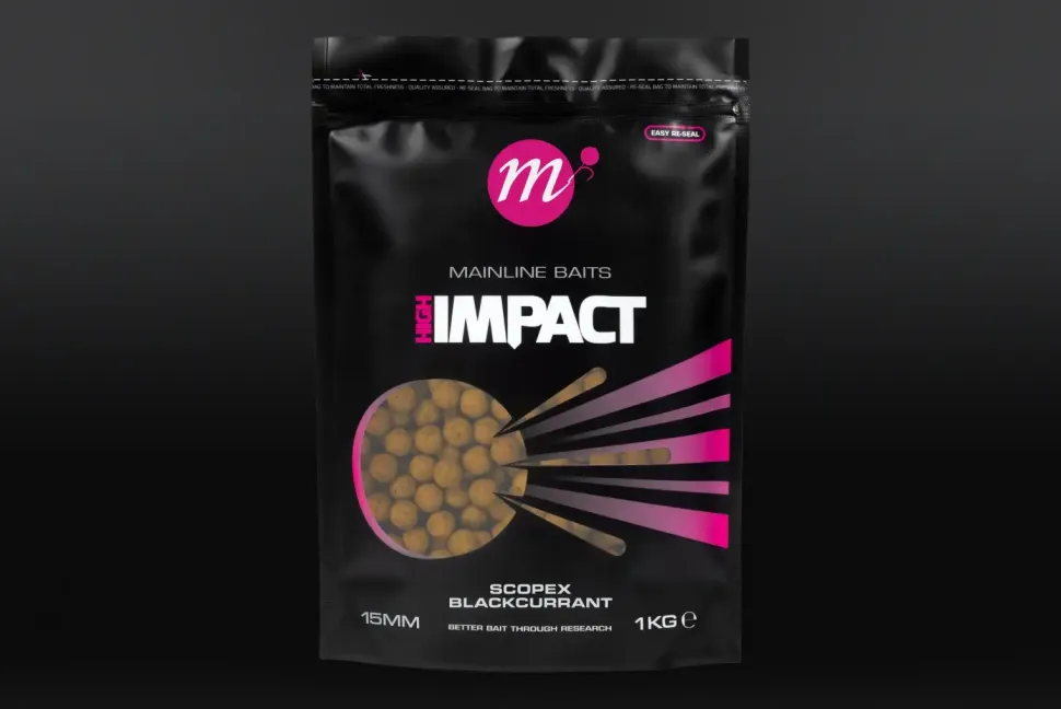 Mainline HI Impact Boilies Banoffee 15mm