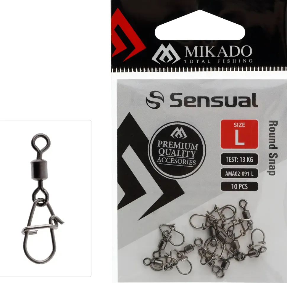 Mikado Round Snap mit Wirbel #L