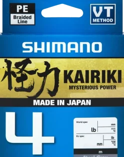 Shimano Kairiki 4 300m Steel Gray 0,10mm 6,8kg