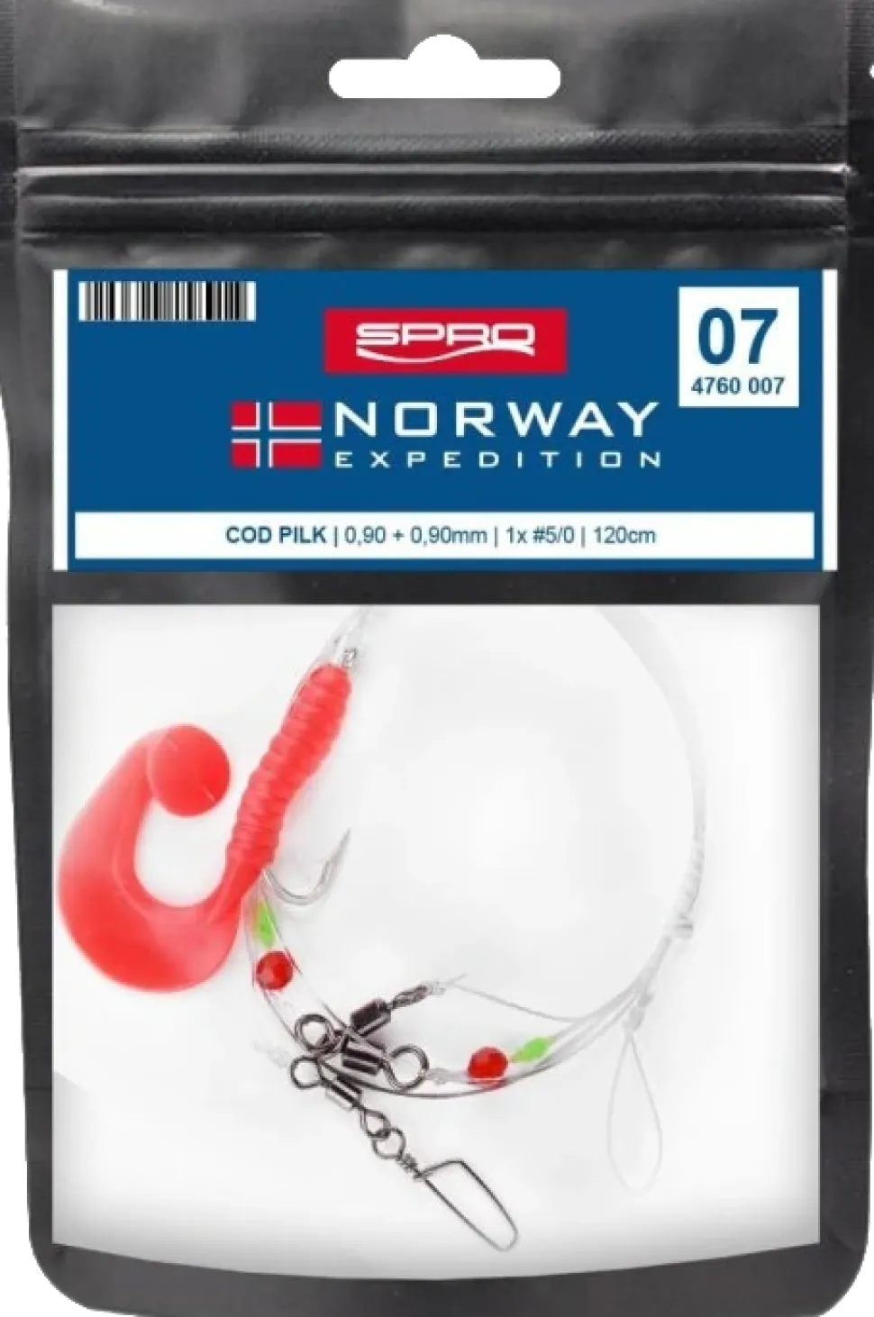 Spro Norway Expedition Rig 7 Cod Pilk Gr.5/0 120cm 0,9mm 1 1,2m